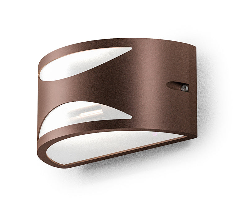 GEALUCE Applique fascio sopra-sotto-frontale alluminio bianco-antracite-marrone diffusore metacrilico 1XE27 non incl. IP54 GEALUCE Applique fascio sopra-sotto-frontale alluminio bianco-antracite-marrone diffusore metacrilico 1XE27 non incl. IP54